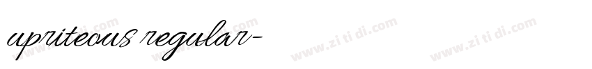 upriteous regular字体转换 upriteous regular字体转换